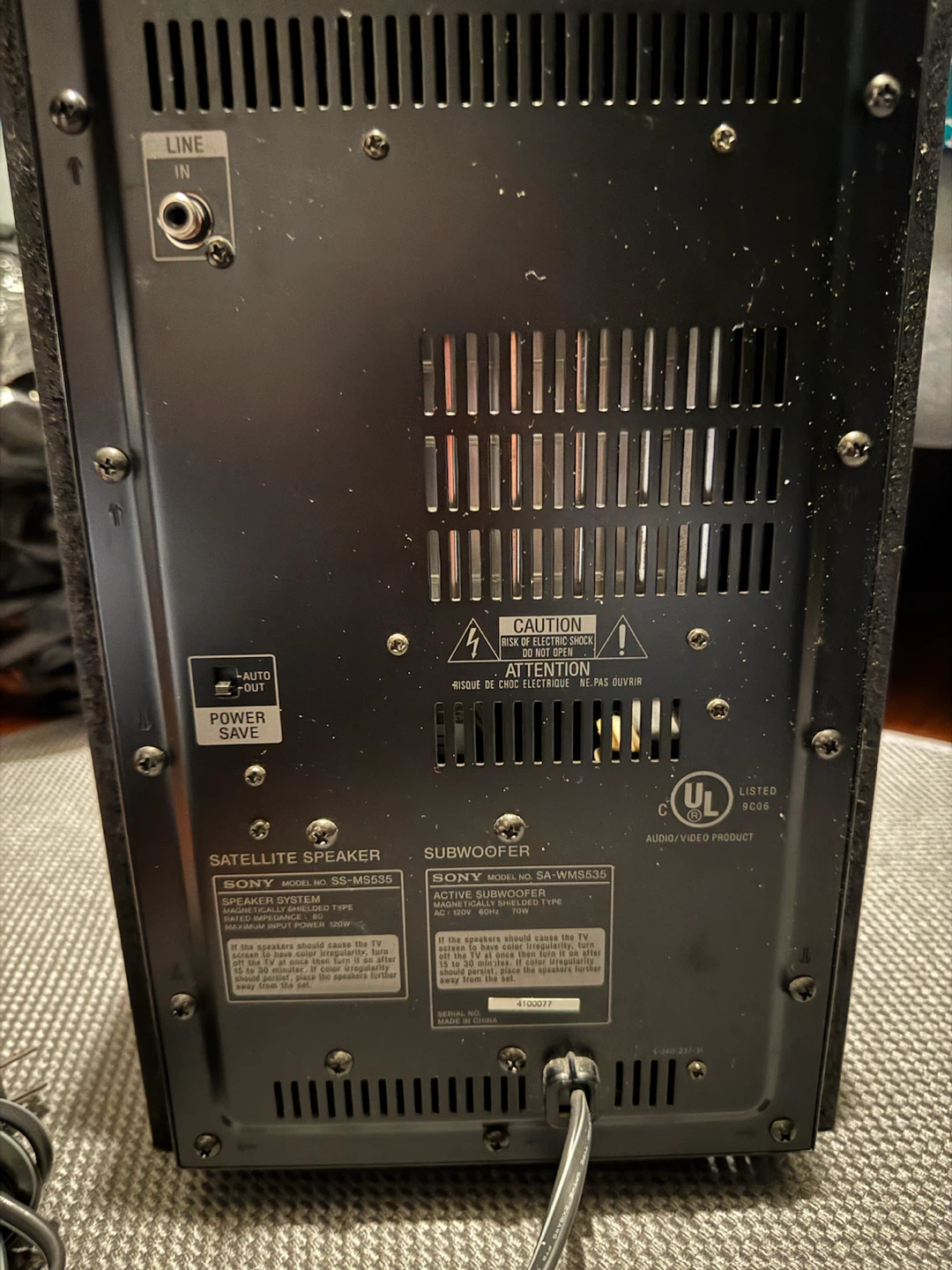 Sony Active Subwoofwr - photo 4