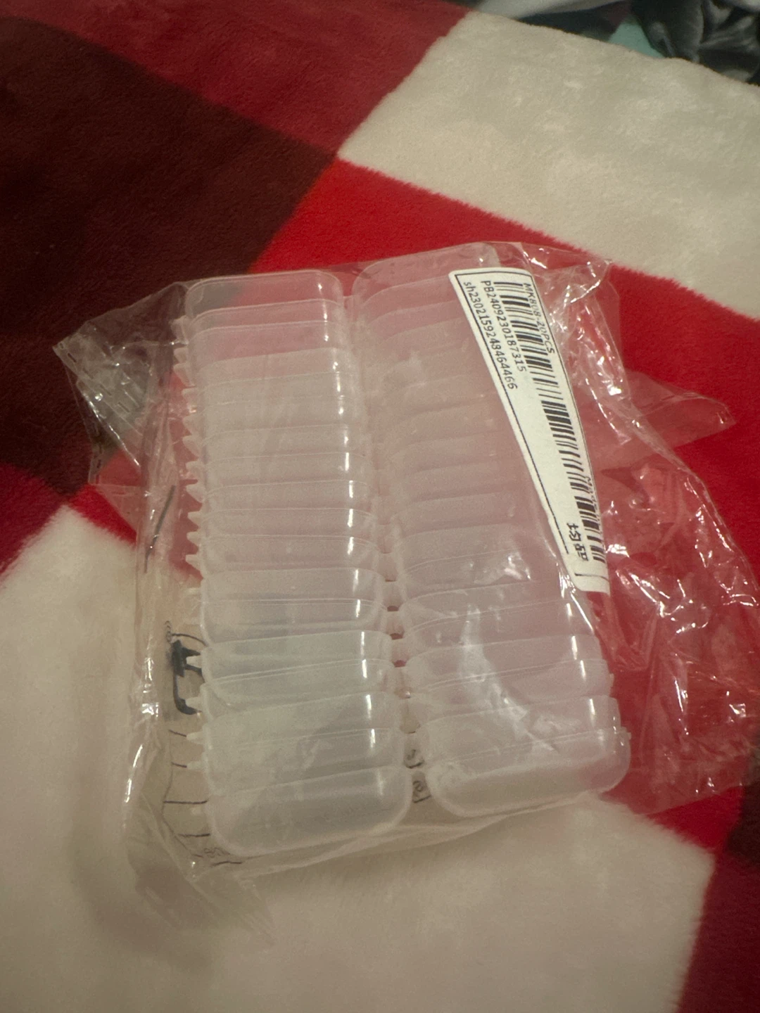 18 Pack Clear Plastic Small Containers
