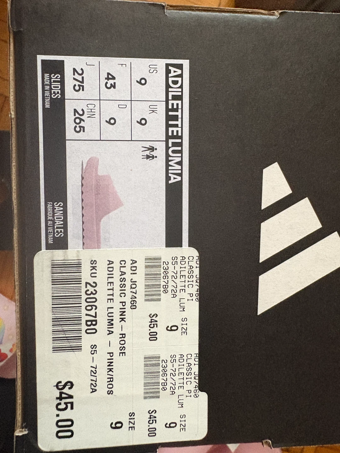 Adidas Adilette Lumia Pink Slides - Size 9 - photo 5