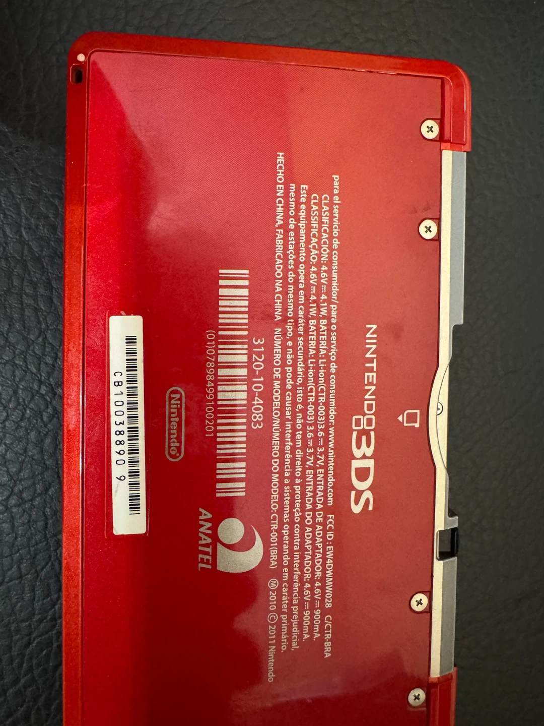 Nintendo 3DS Red Console with 4 Games - photo 5