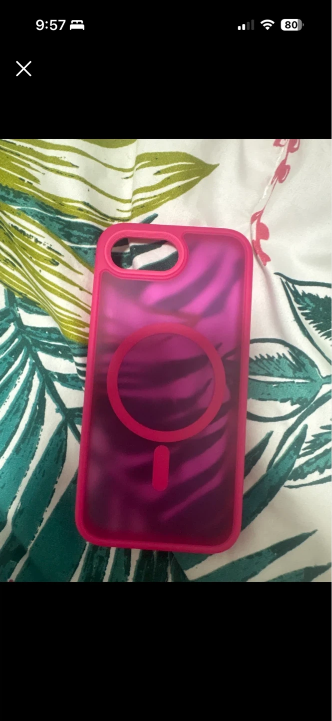 Pink Magnetic Phone Case, iPhone SE case