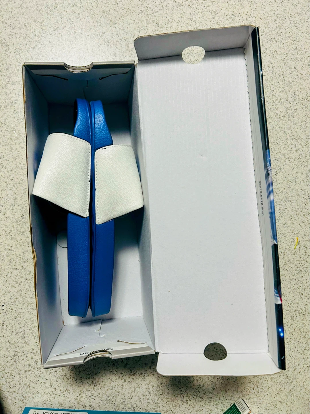 NASA Slides Sandals - Blue and White - photo 3