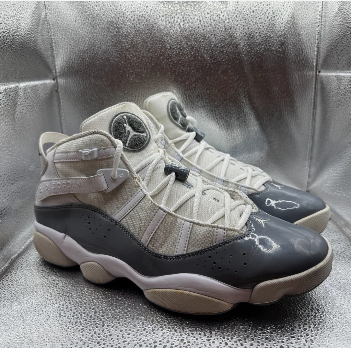 Jordan 6 Rings White Grey Sneakers