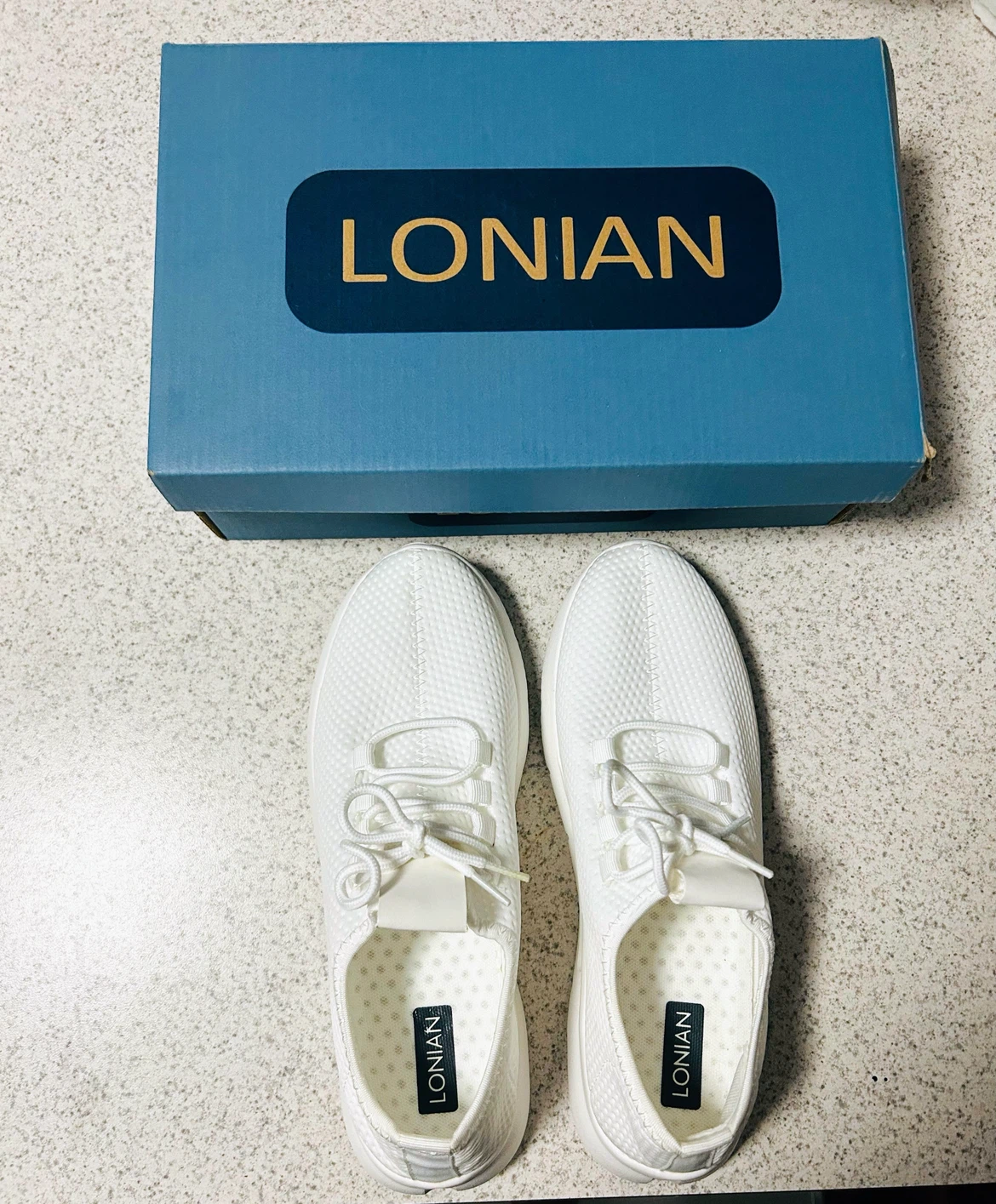LONIAN White Sneakers - Size 10 - photo 2