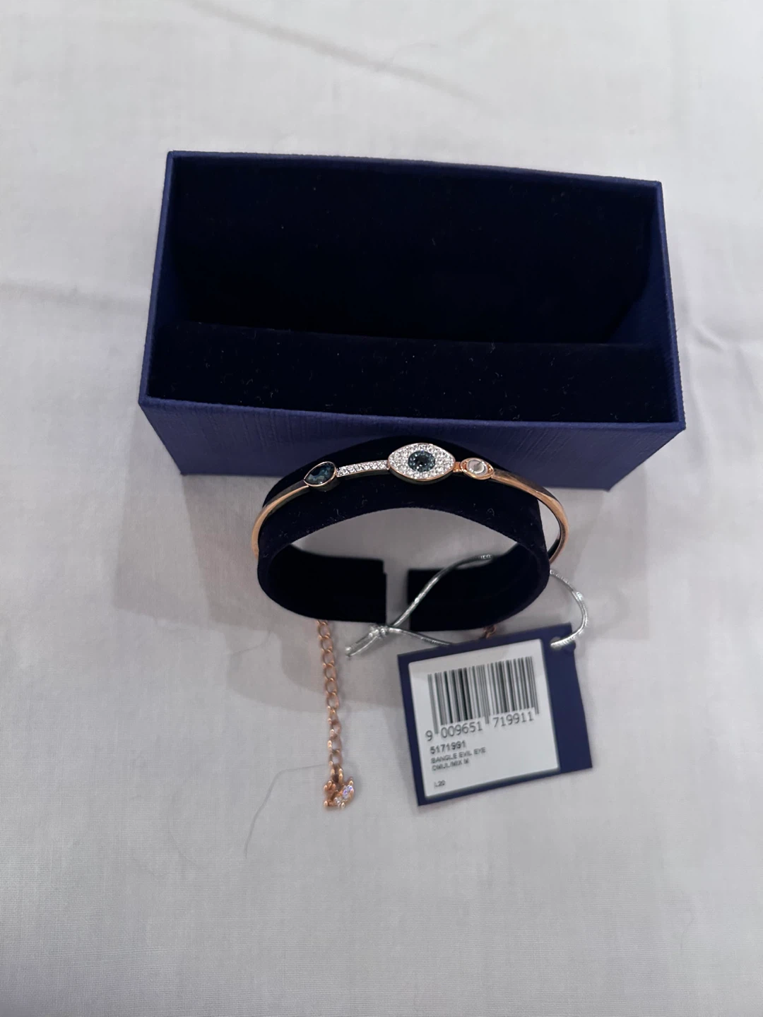 Swarovski Evil Eye Crystal Bracelet Rose Gold Tone - photo 2