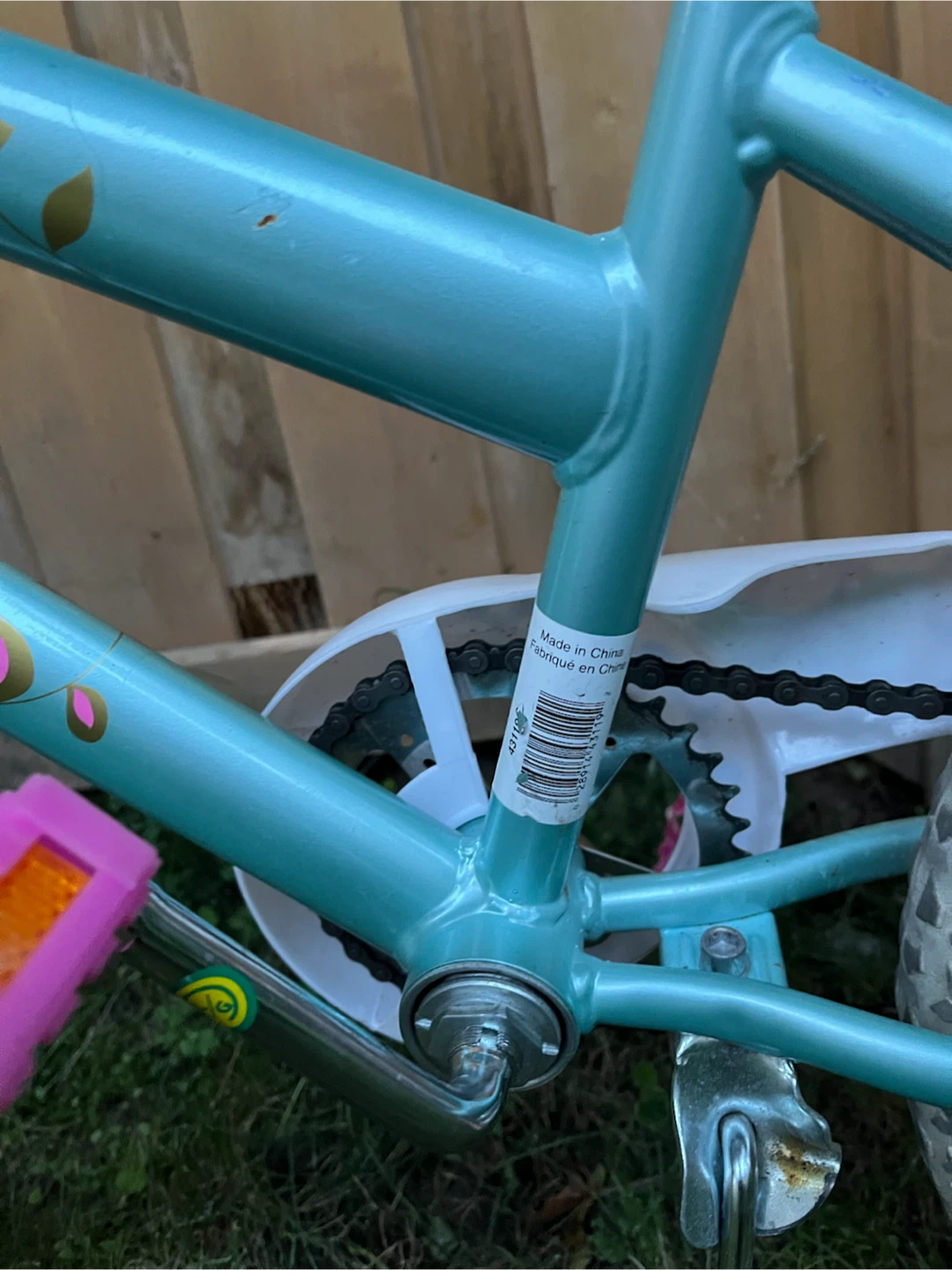 Avigo Teal Pink White Glitter Bicycle - photo 3
