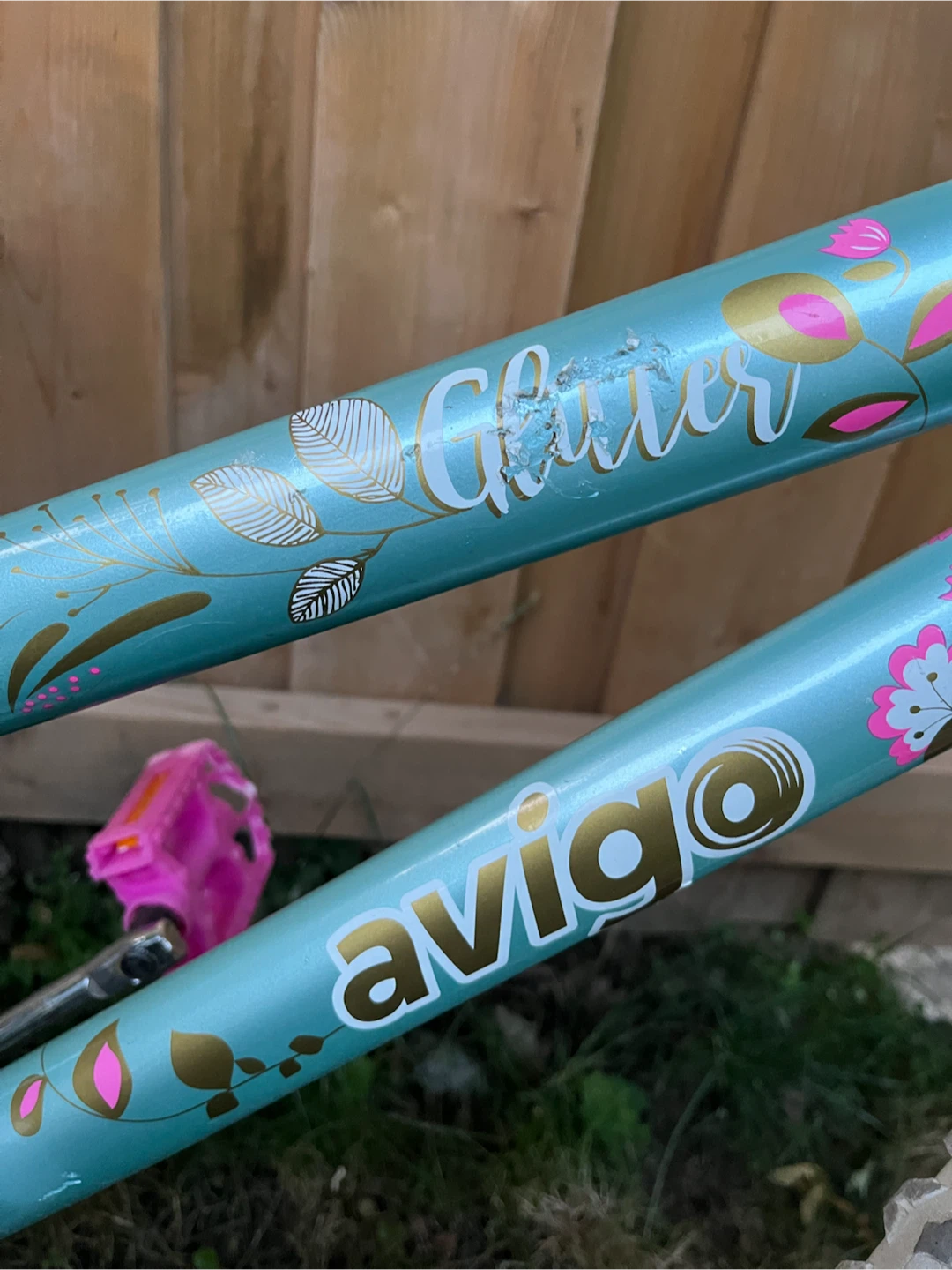 Avigo Teal Pink White Glitter Bicycle - photo 5