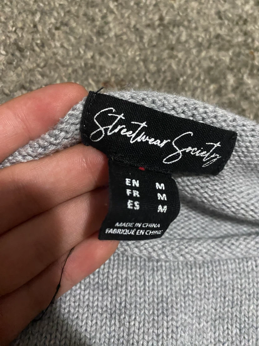 Streetwear Society Grey Bear Sweater - photo 2