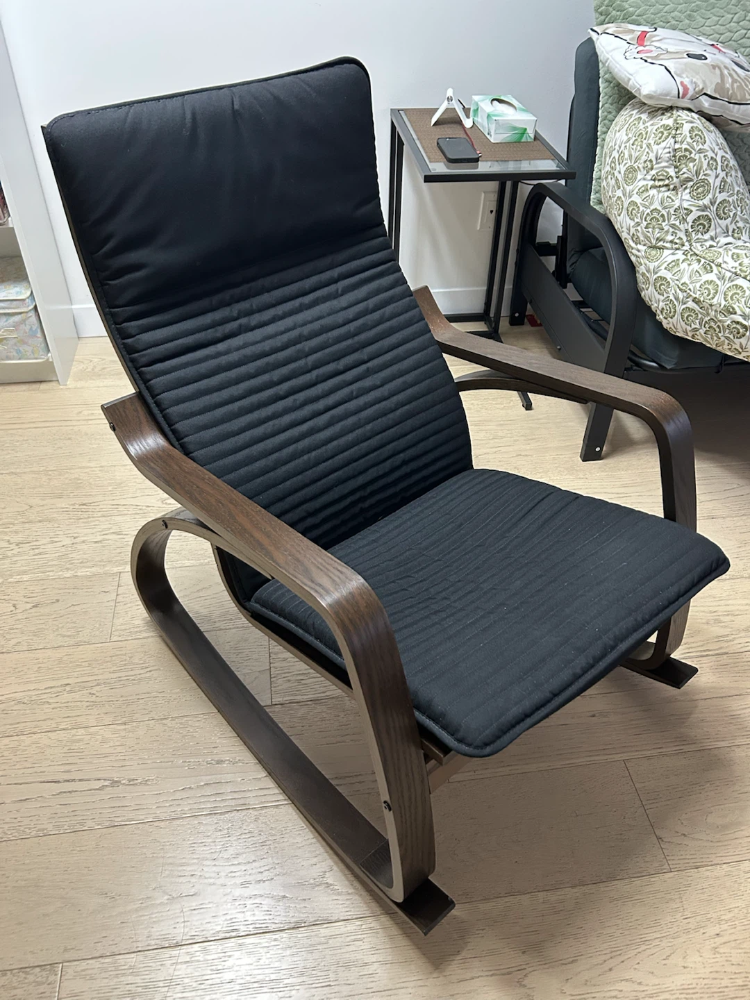 Ikea Black Rocking Chair - photo 2