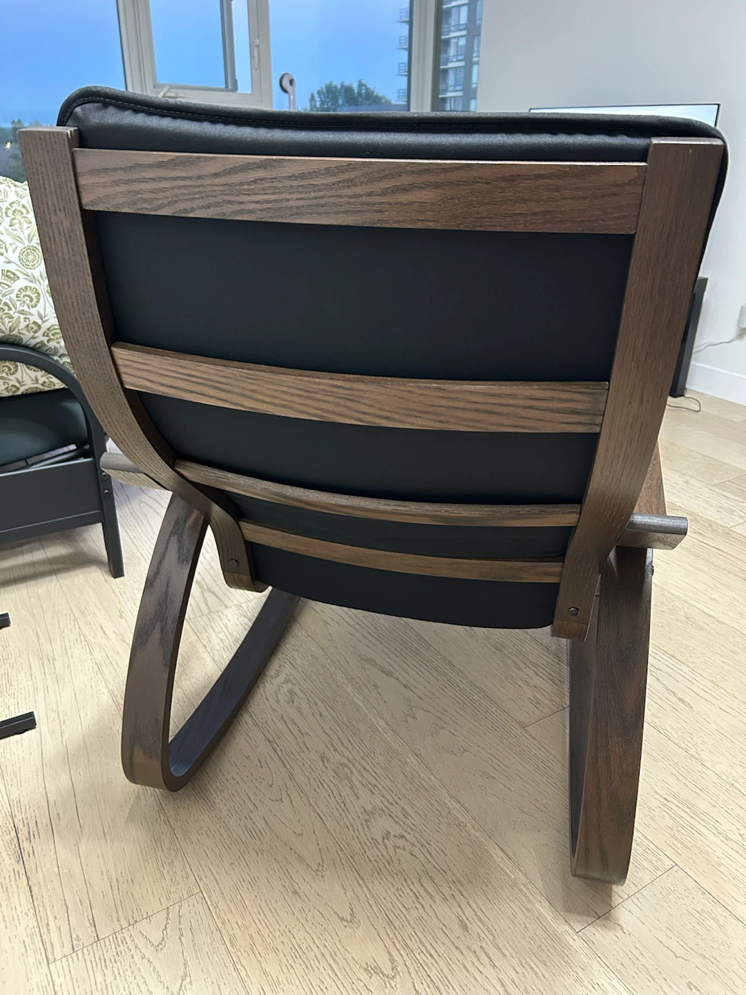 Ikea Black Rocking Chair - photo 3