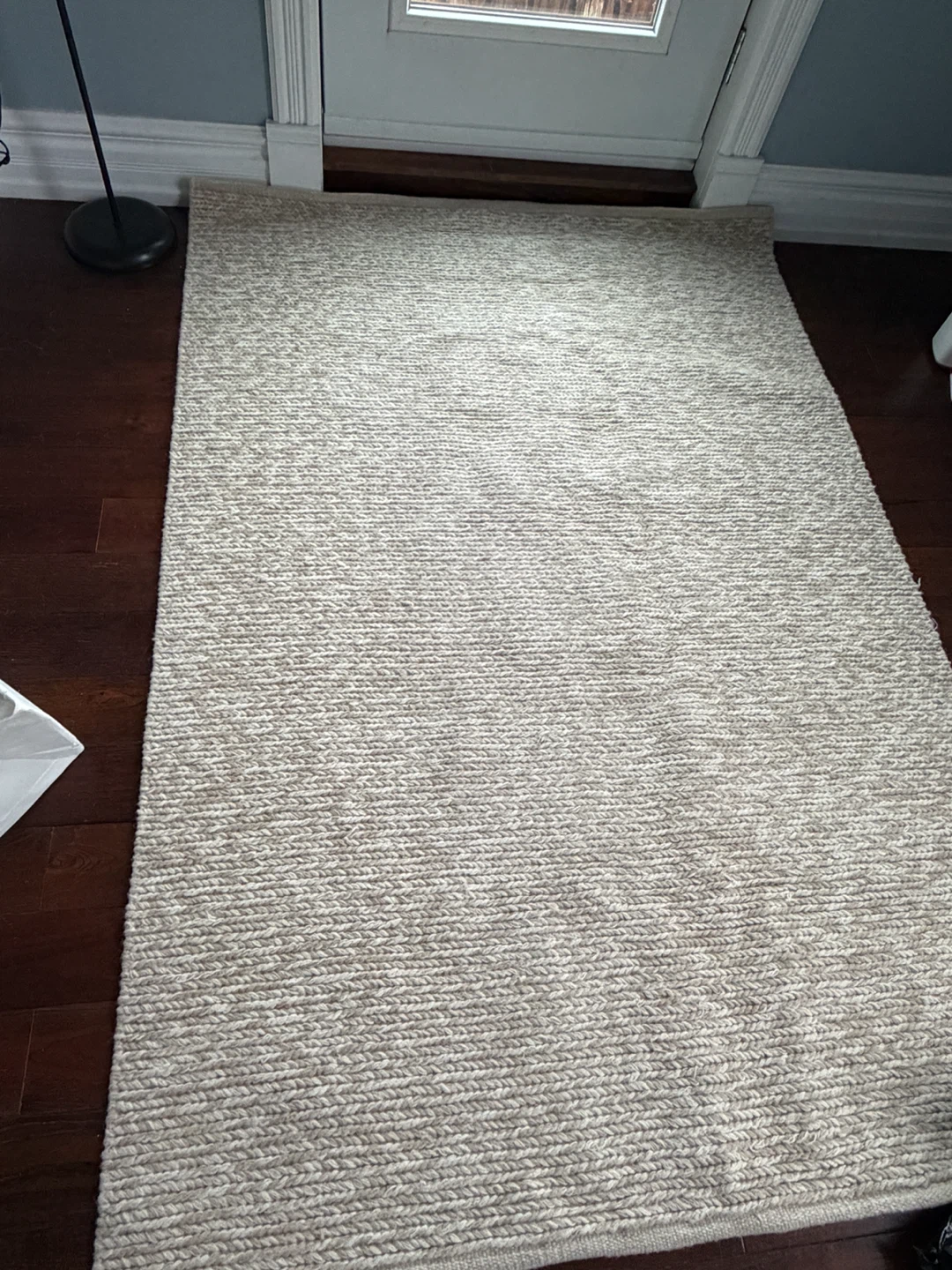 Beige Textured Area Rug
