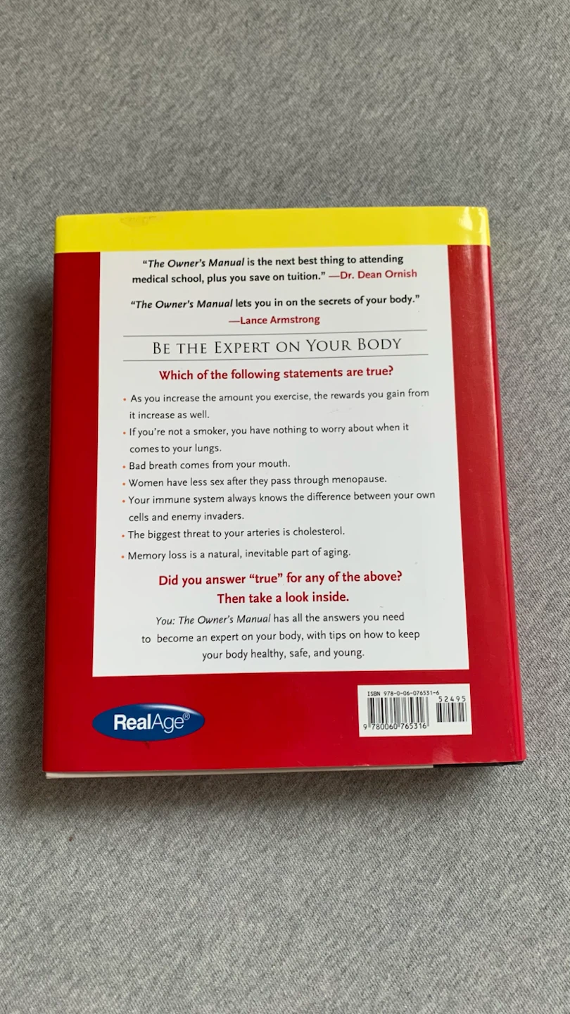 YOU: The Owner's Manual ~ Hardcover Book - photo 2