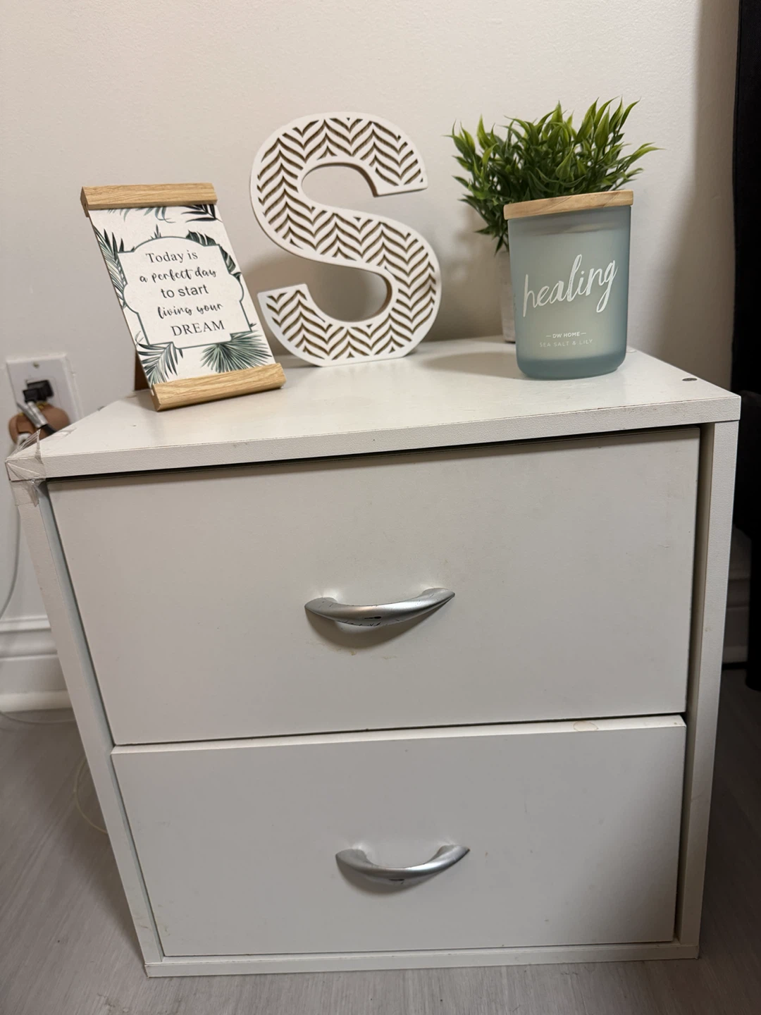 IKEA White 2-Drawer Nightstand
