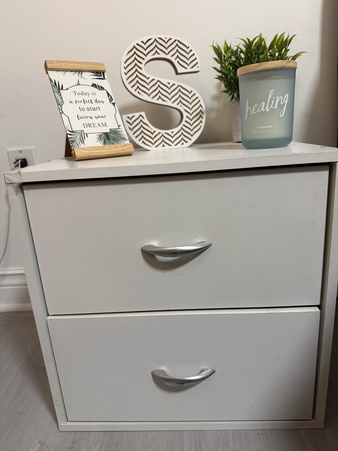 IKEA White 2-Drawer Nightstand - photo 2