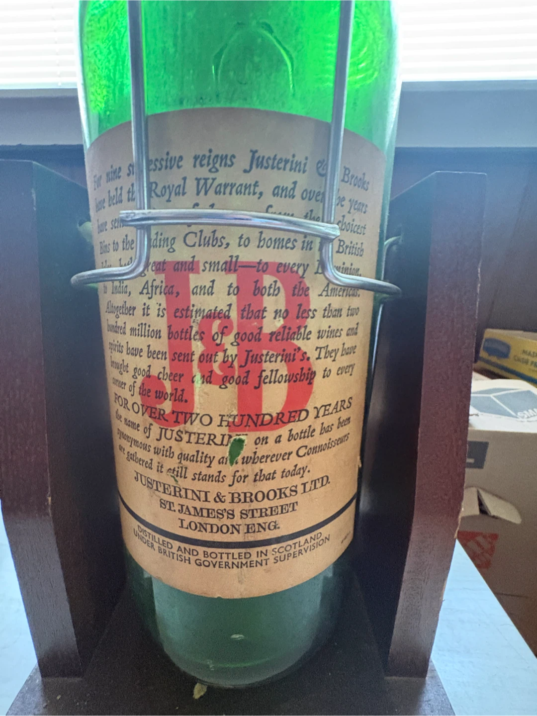 J&B Rare Blended Scotch Whiskies Green Glass Bottle