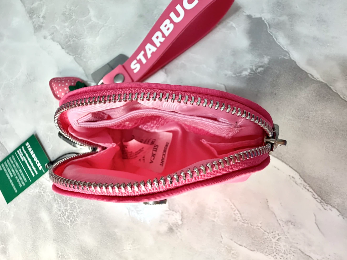 Starbucks Pink Drink Collection Pouch Wristlet Keychain - photo 5