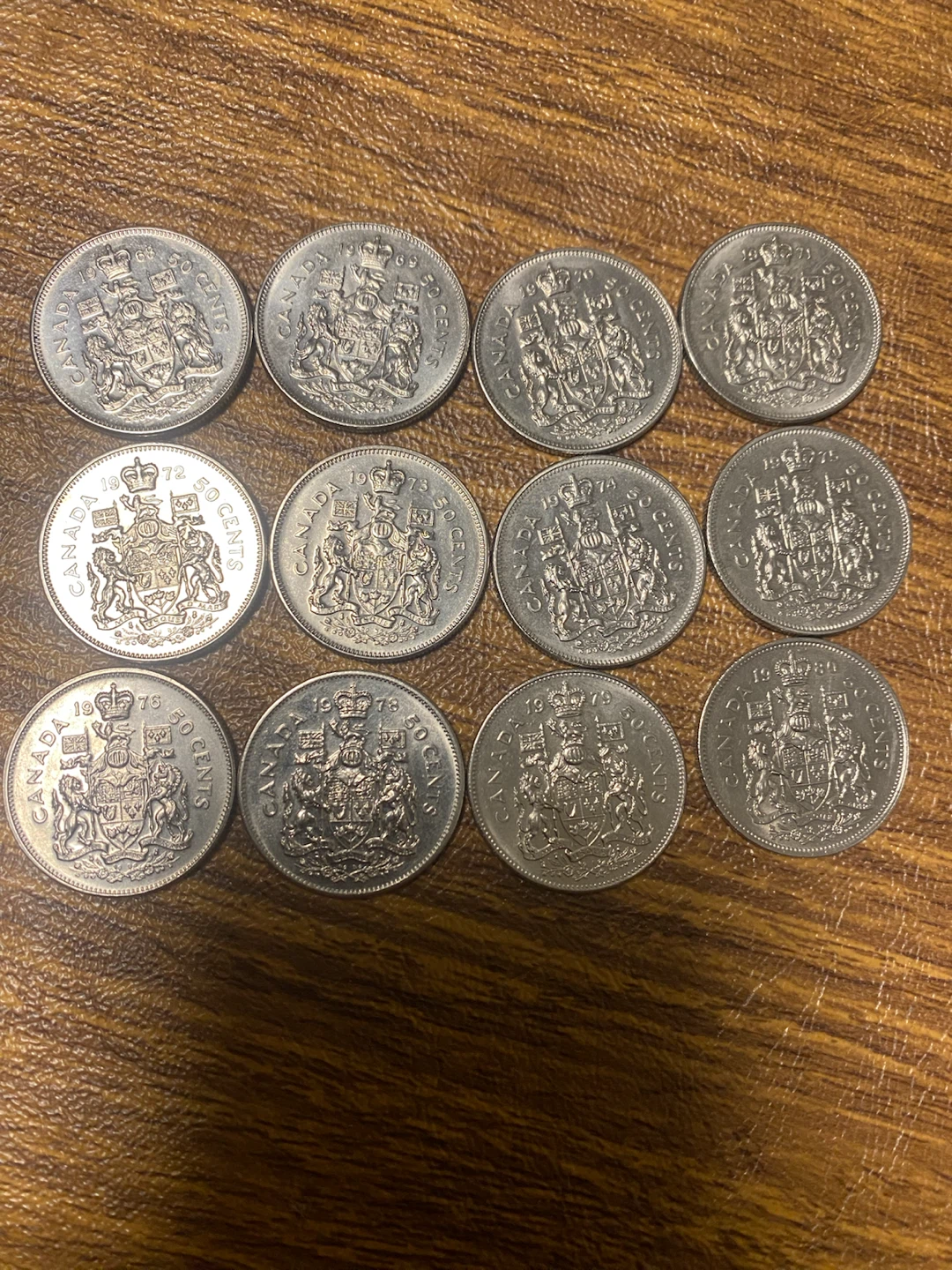 Collection of 12 Canada 50 Cent Coins - photo 2