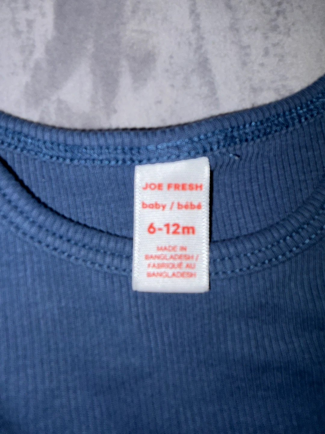 Joe Fresh baby body manches longues bleu 6-12 mois - photo 2