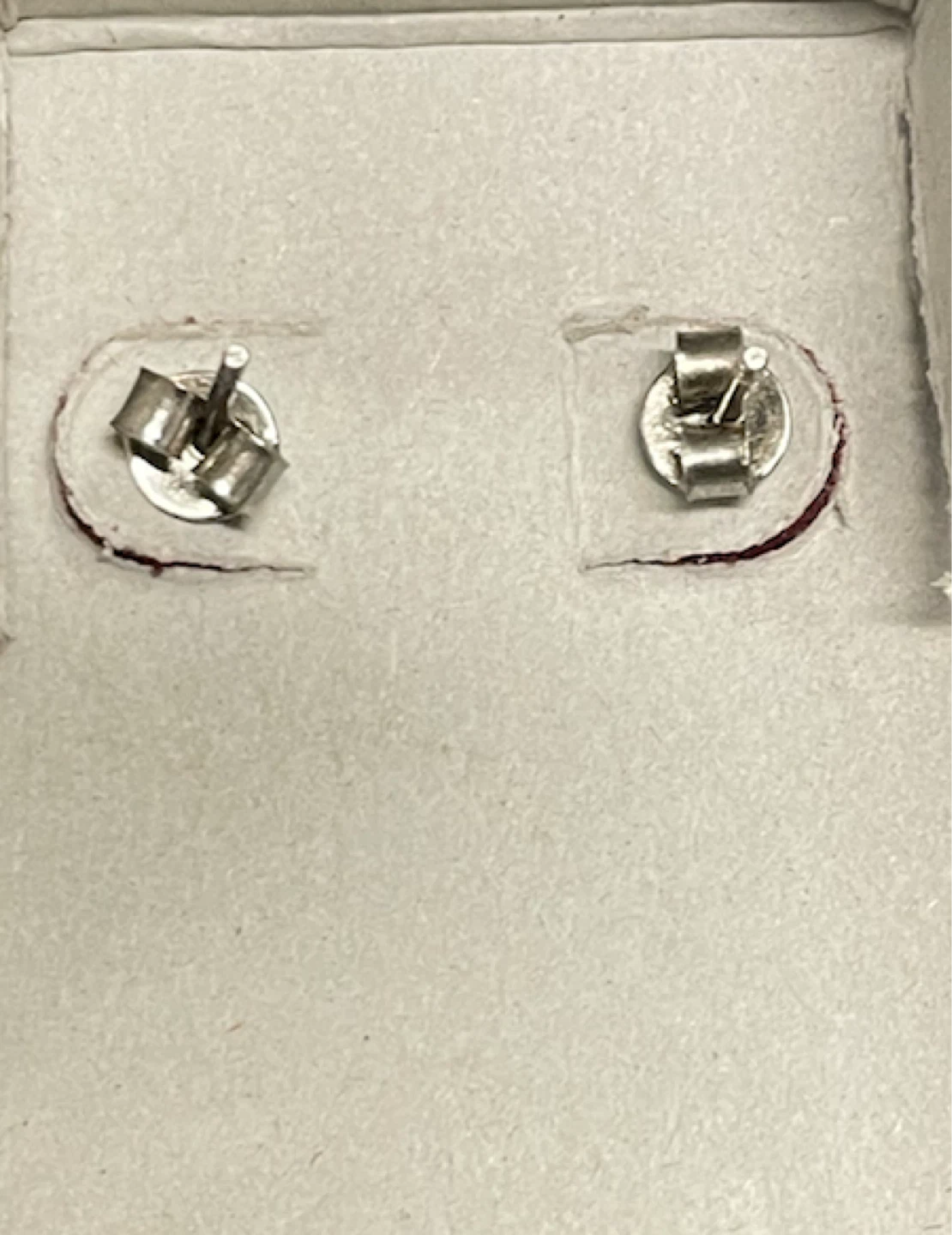 Emerald Cut Sterling Silver Stud Earrings - photo 3