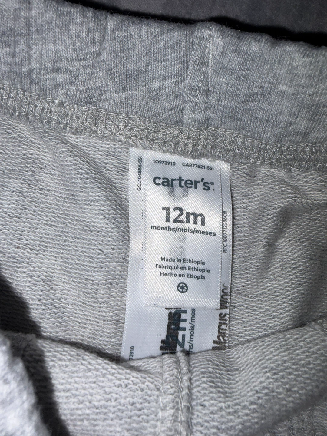 Shorts gris pour bébé Carter's 12 mois - photo 2