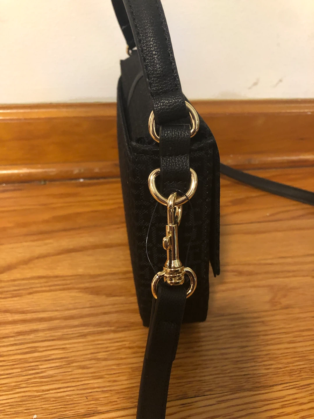 Tommy Hilfiger Black Monogram Flap Crossbody Bag - photo 5