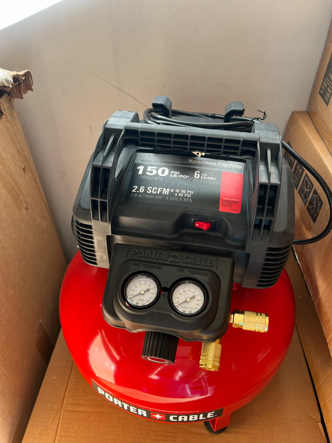 Porter Cable 6 Gallon Air Compressor
