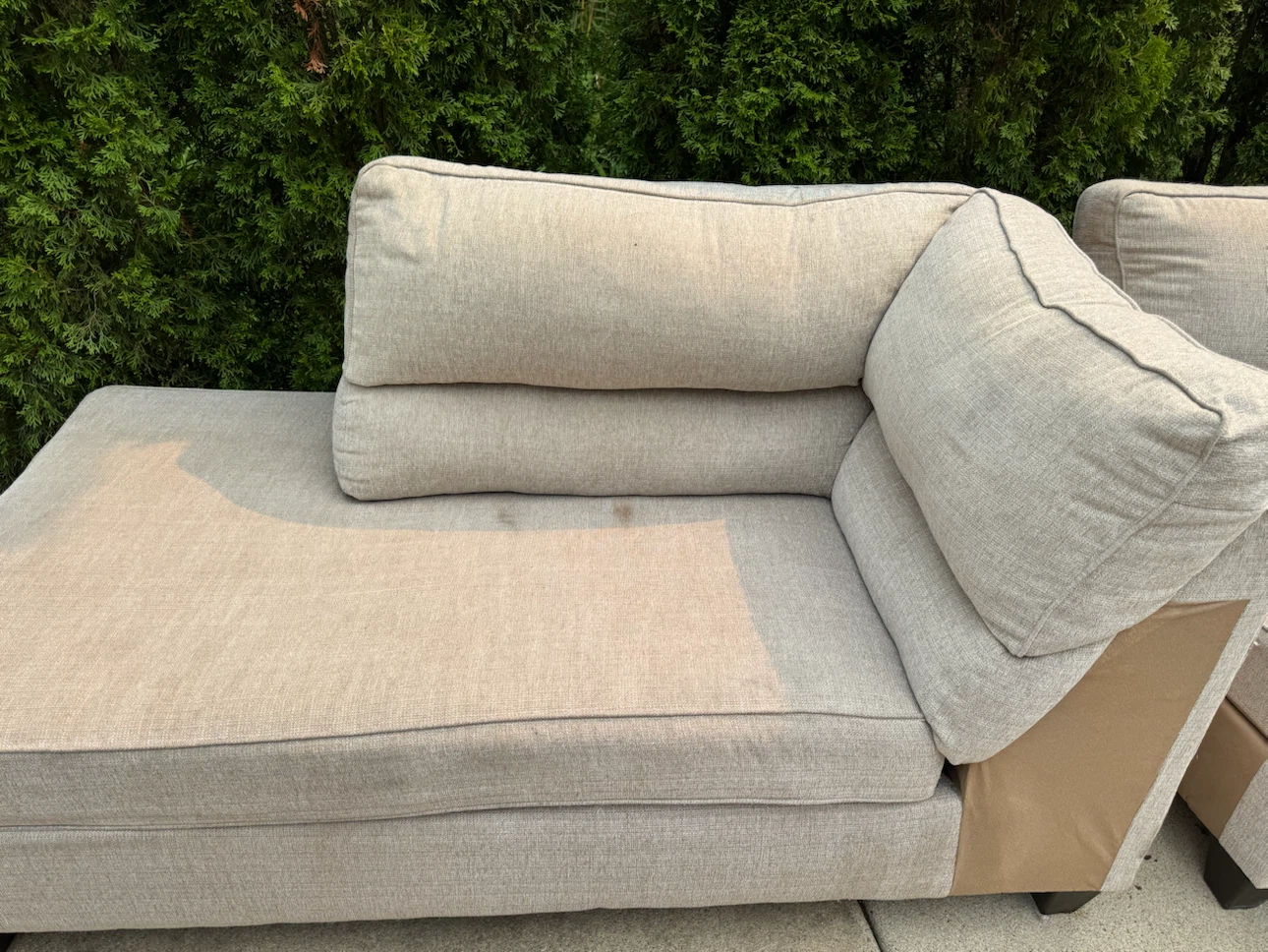 Light Beige Sectional Sofa - photo 3