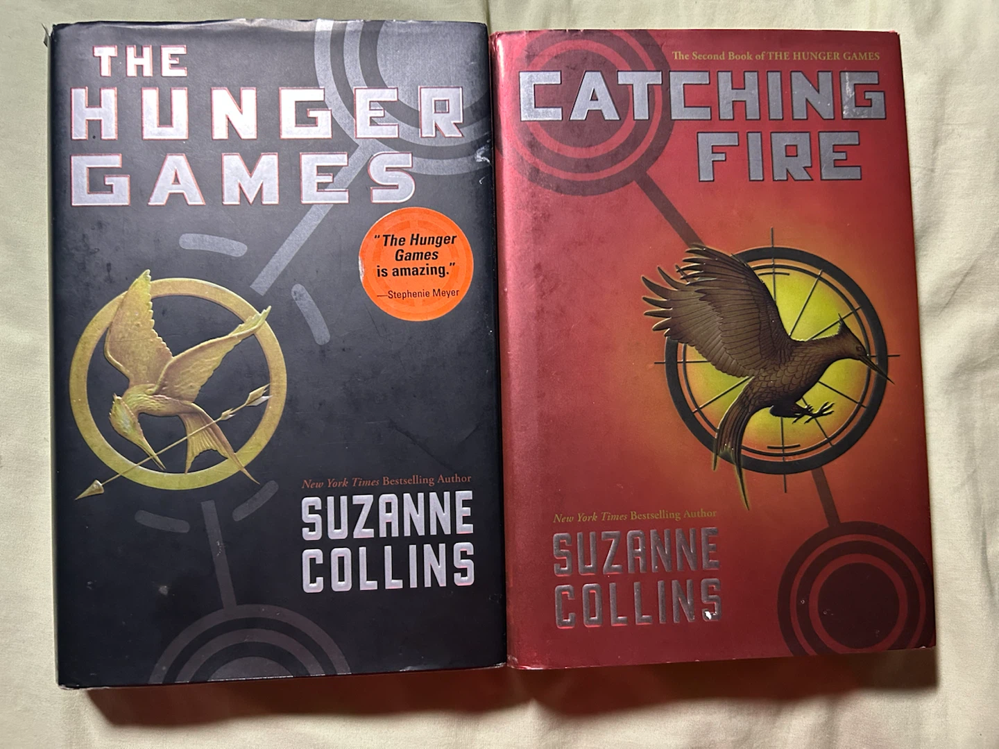The Hunger Games and Catching Fire Books by Suzanne Collins