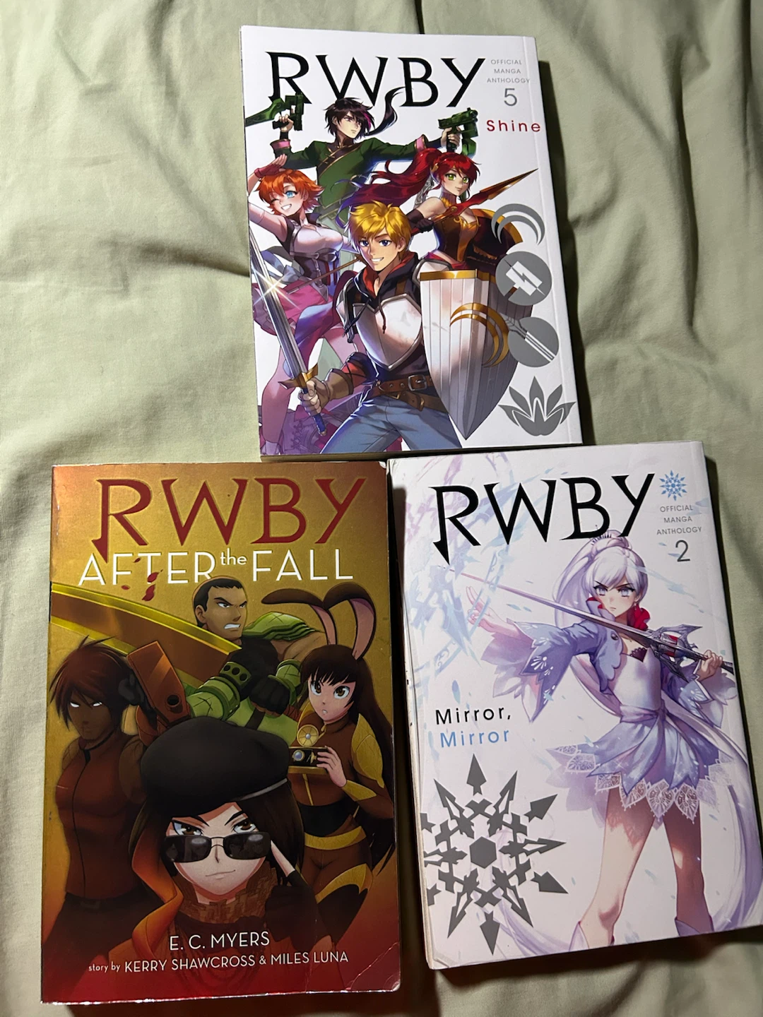 RWBY Official Manga Anthologies Vol 2 & 5, After the Fall Novel