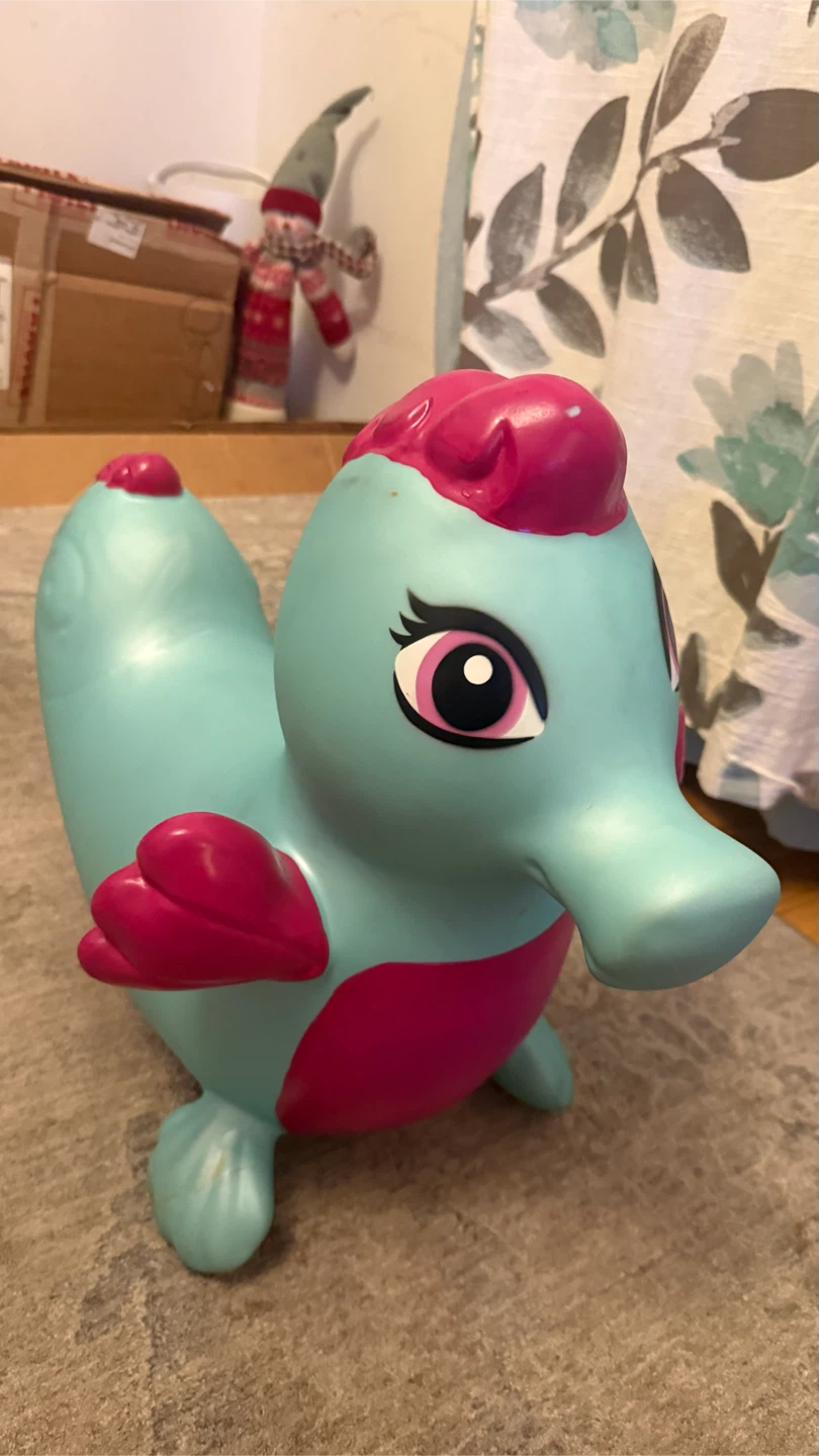 Mint Green and Pink Inflatable Bouncy Toy check more pictures