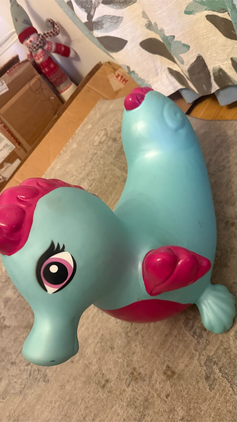 Mint Green and Pink Inflatable Bouncy Toy check more pictures - photo 2