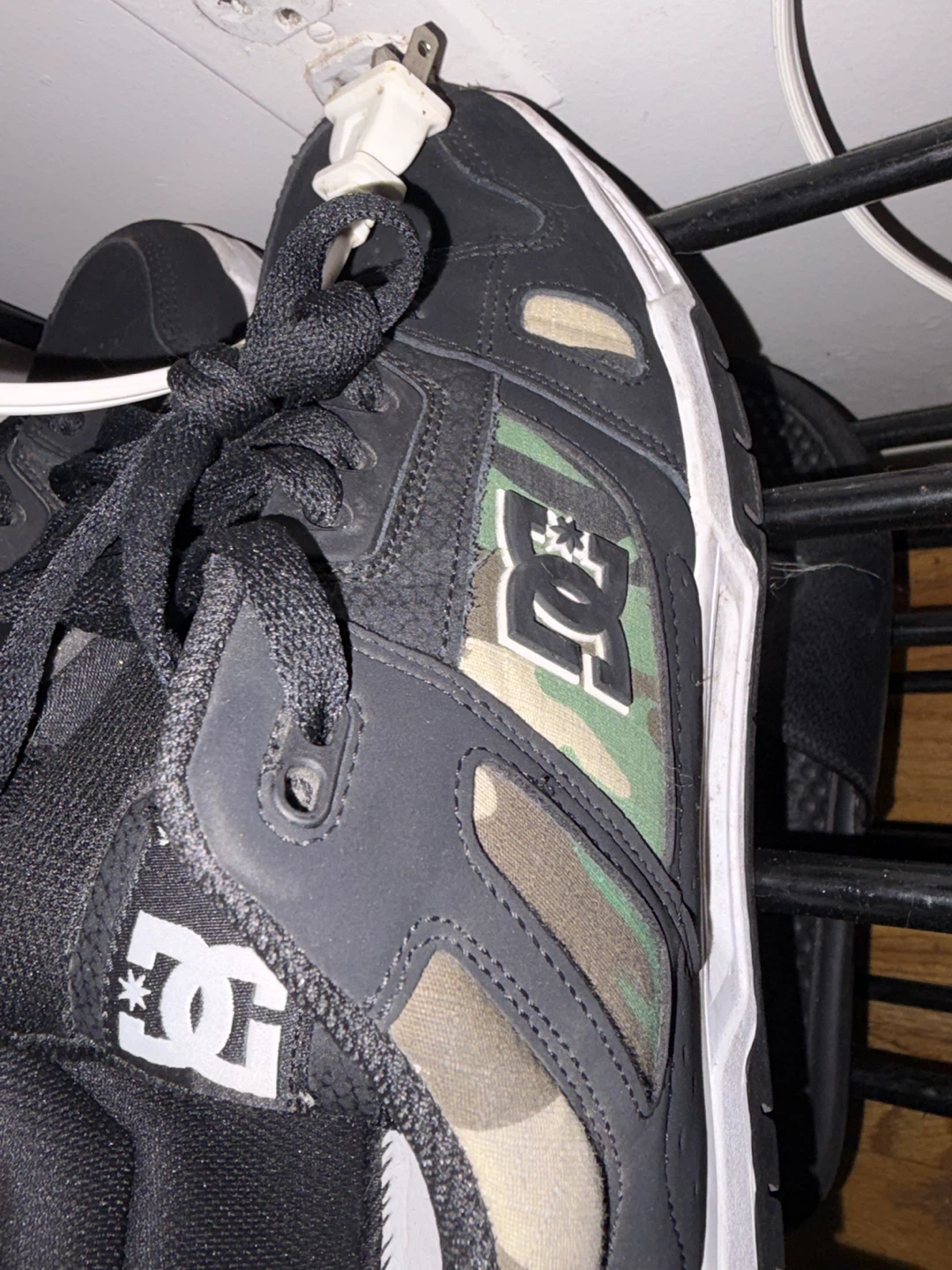 DC Shoes Camo Print Sneakers