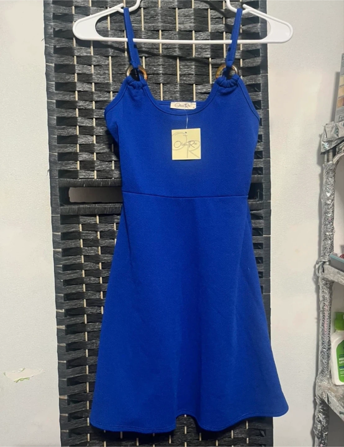 Olivia R. Blue Fit & Flare Dress Ring size S/ or L - photo 2