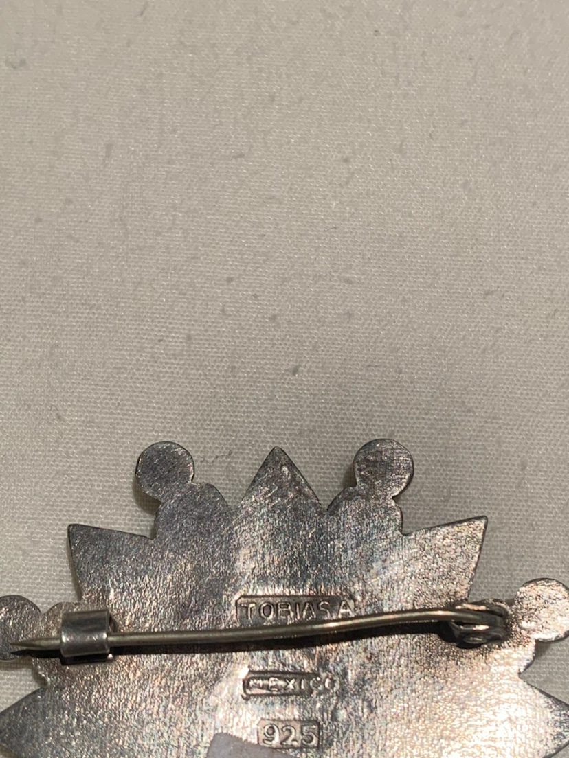 Tobias Sterling Silver Floral Brooch Pin 1925 - photo 2
