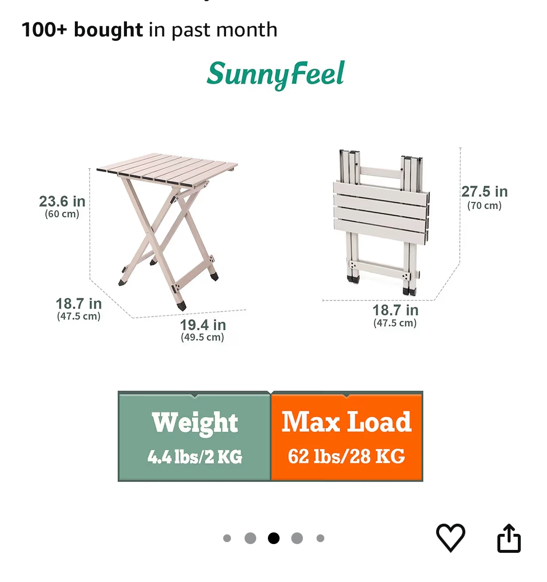 SunnyFeel Folding Camp Table - photo 3