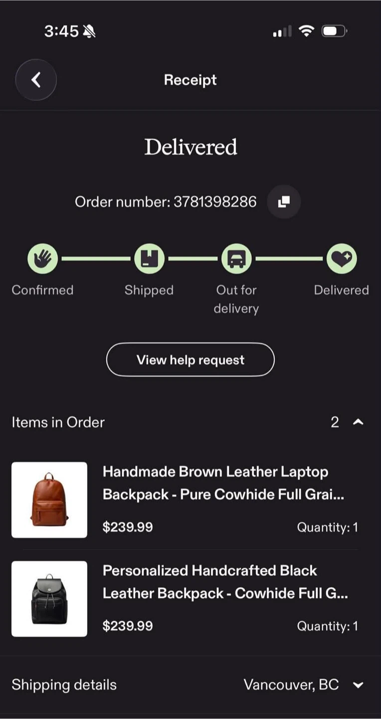 Handmade Brown Leather Laptop Backpack - photo 4
