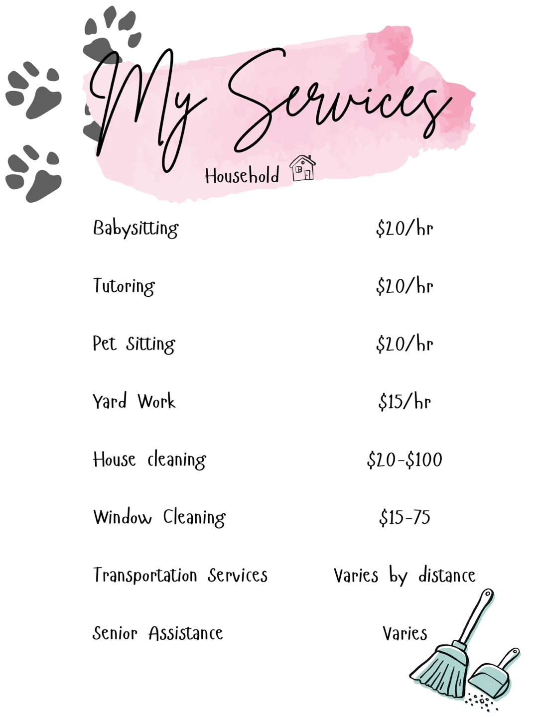Household and Business Services