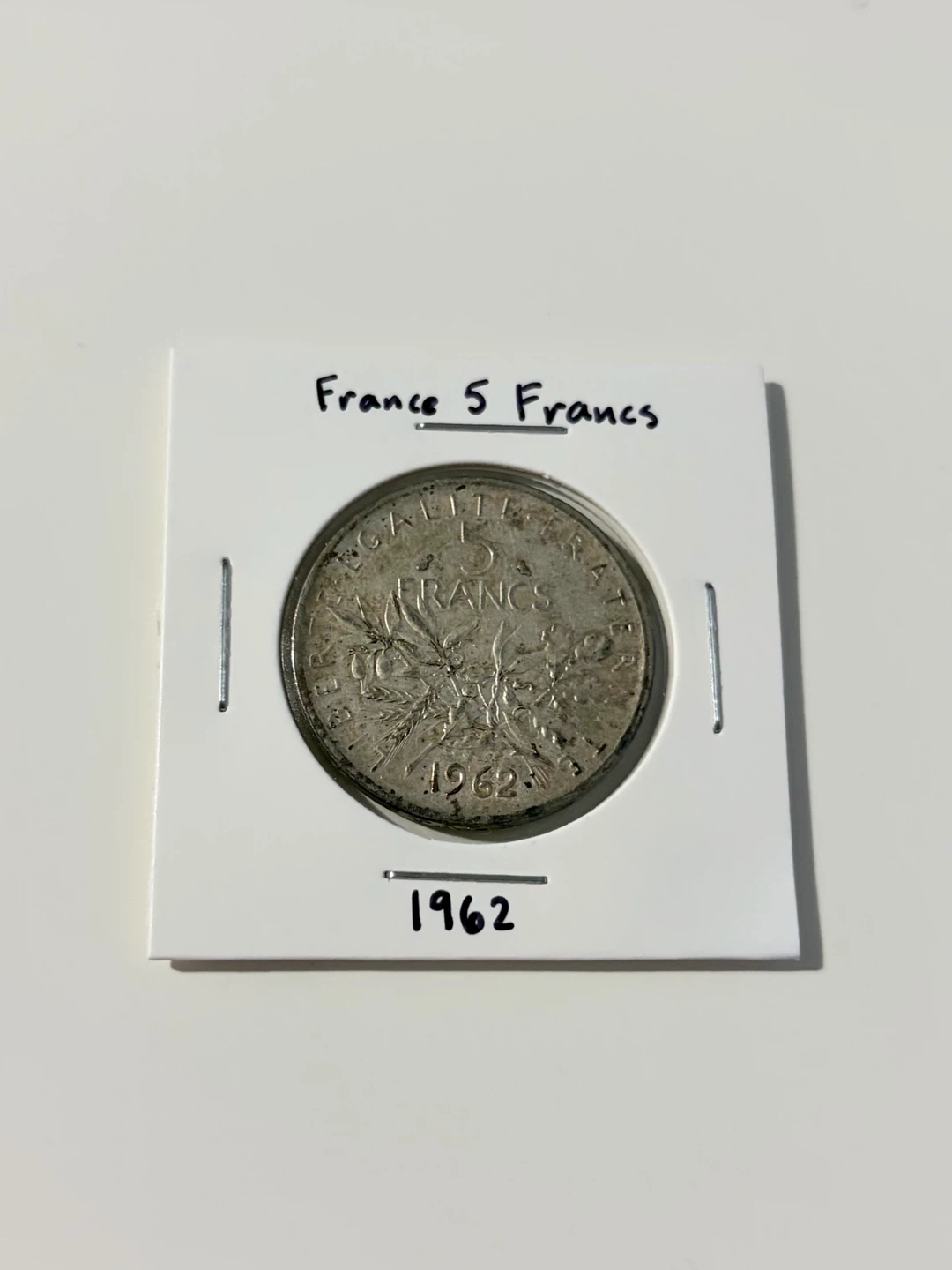 France 5 Francs 1962 Silver Coin