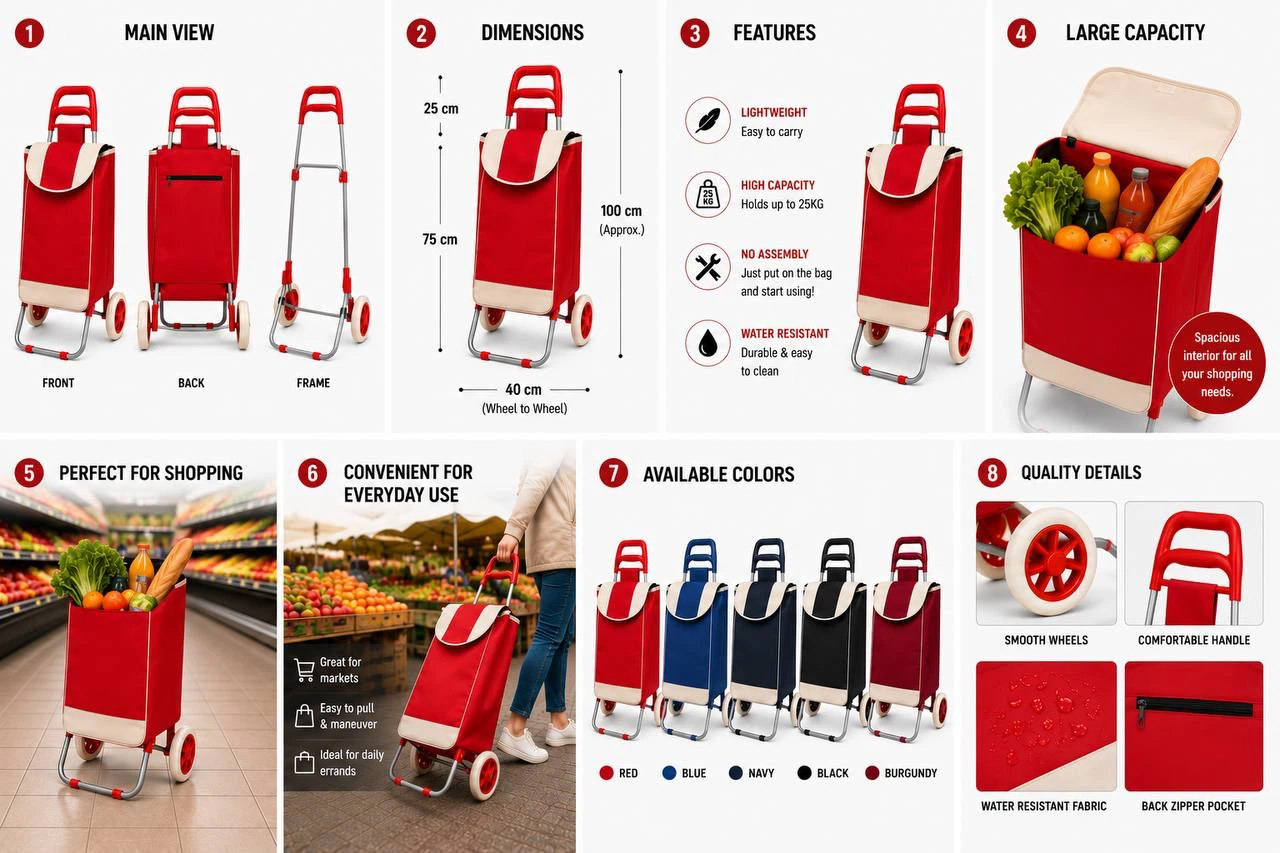 Economy Shopping Trolley - photo 2