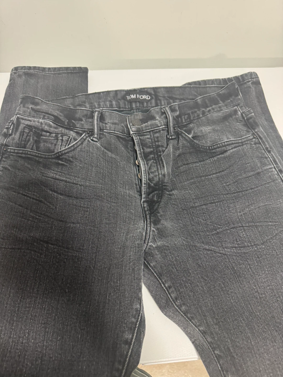 TOM FORD Slim Fit Jeans - Grey - Size 36