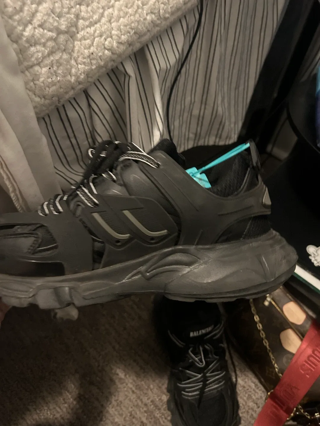 Balenciaga Black Track Sneakers - photo 3