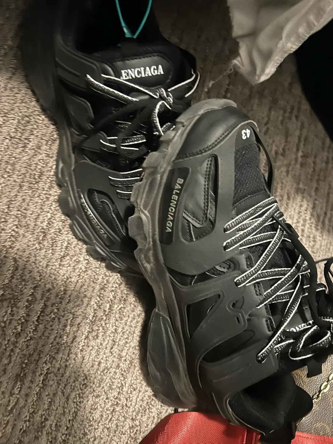 Balenciaga Black Track Sneakers - photo 4