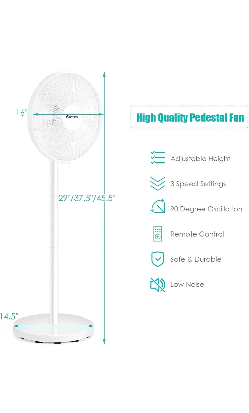 Costway High Quality Pedestal Fan - photo 3