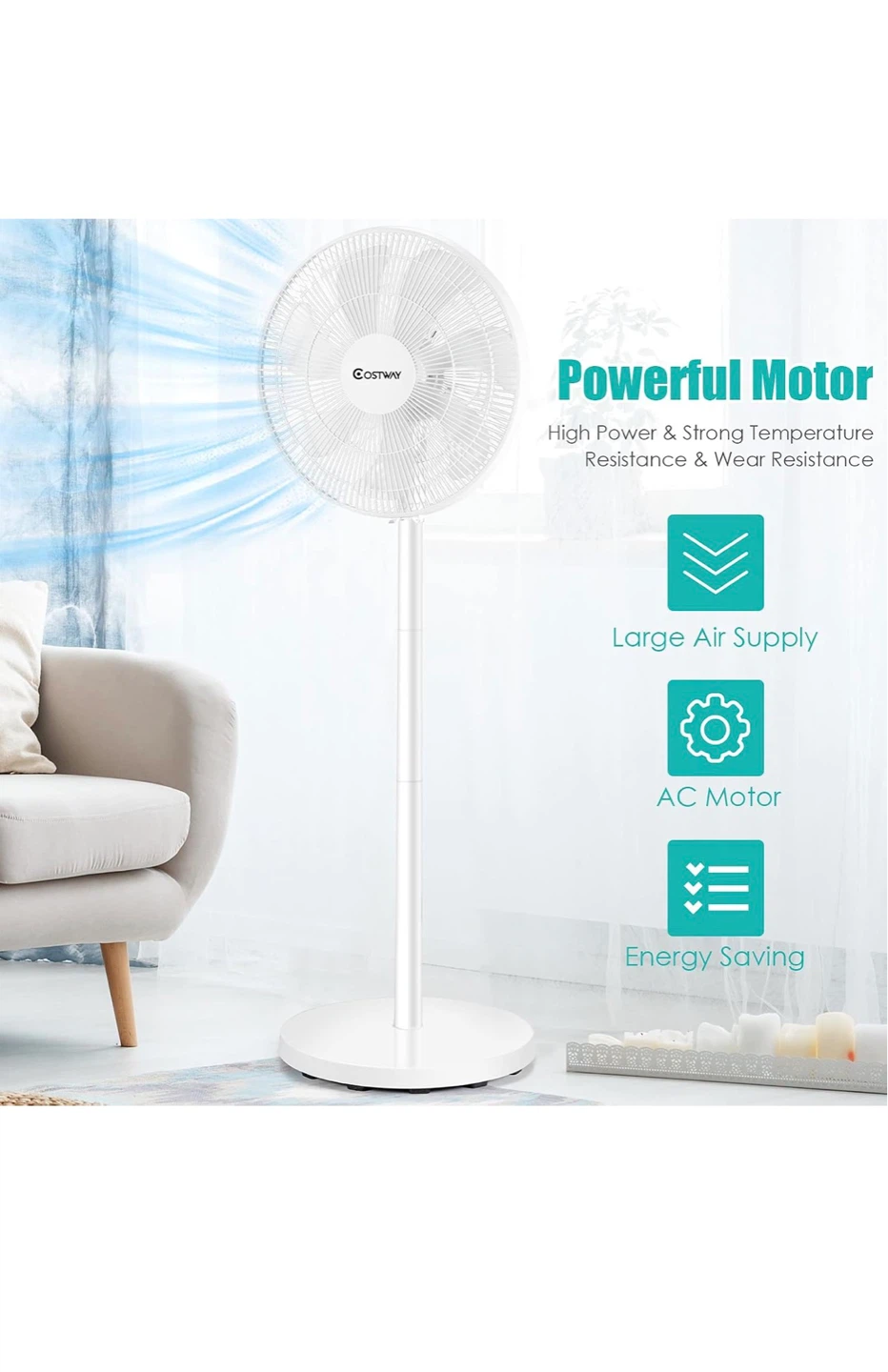 Costway High Quality Pedestal Fan - photo 4