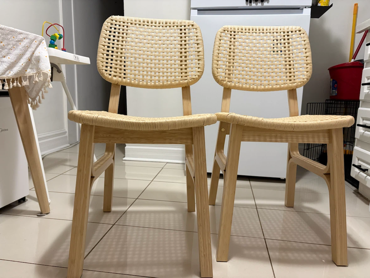 IKEA VOXLÖV Bamboo Dining Chairs – Set of 2 - photo 2