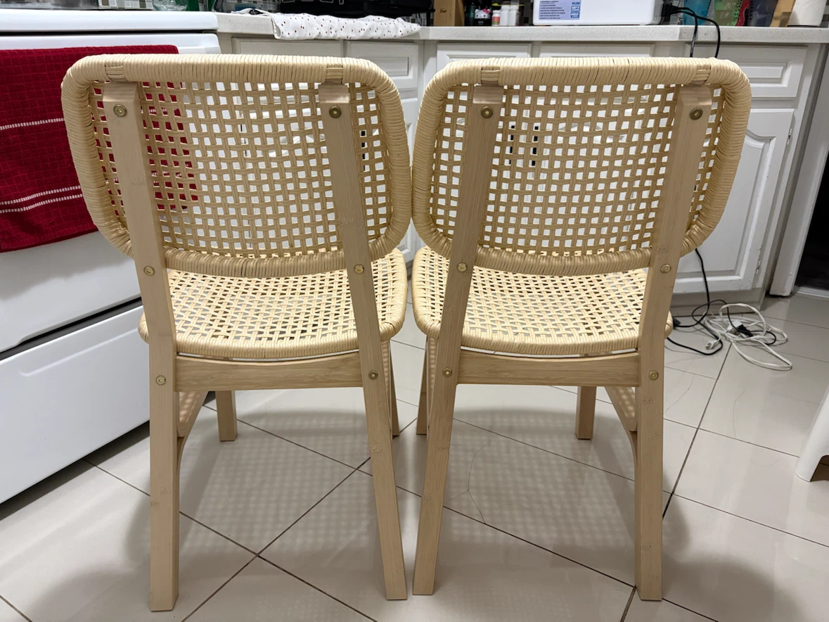 IKEA VOXLÖV Bamboo Dining Chairs – Set of 2 - photo 4
