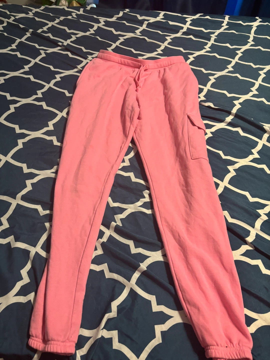 George Pink Cargo Sweatpants XL 14/16