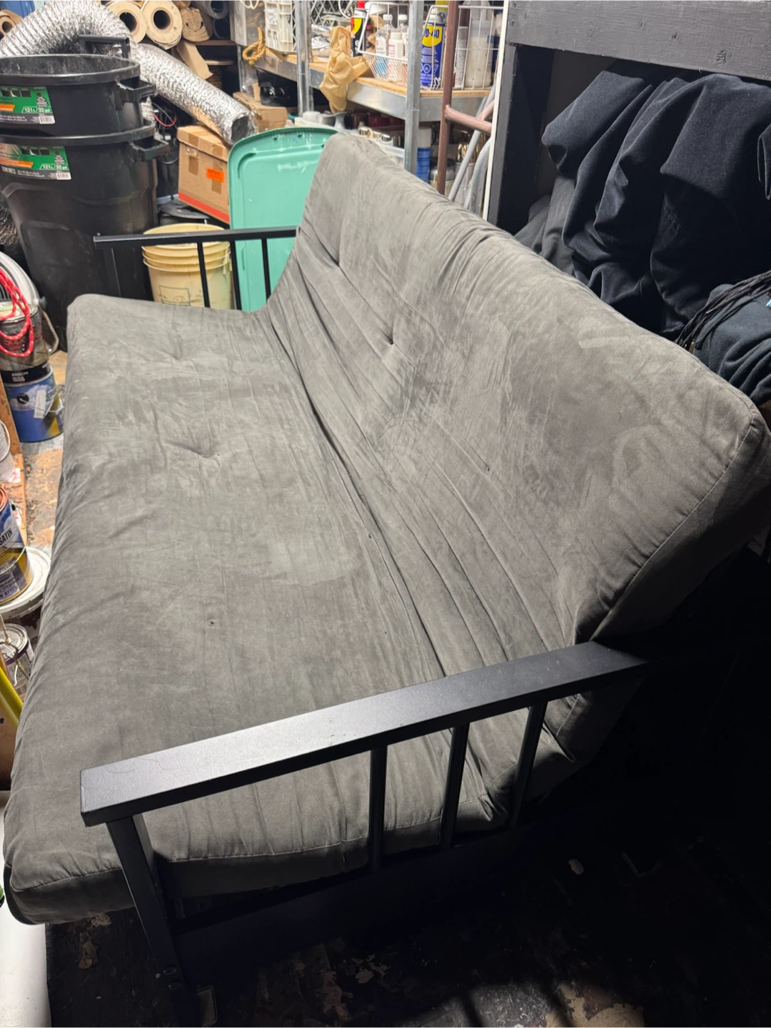 Grey Futon Sofa Bed