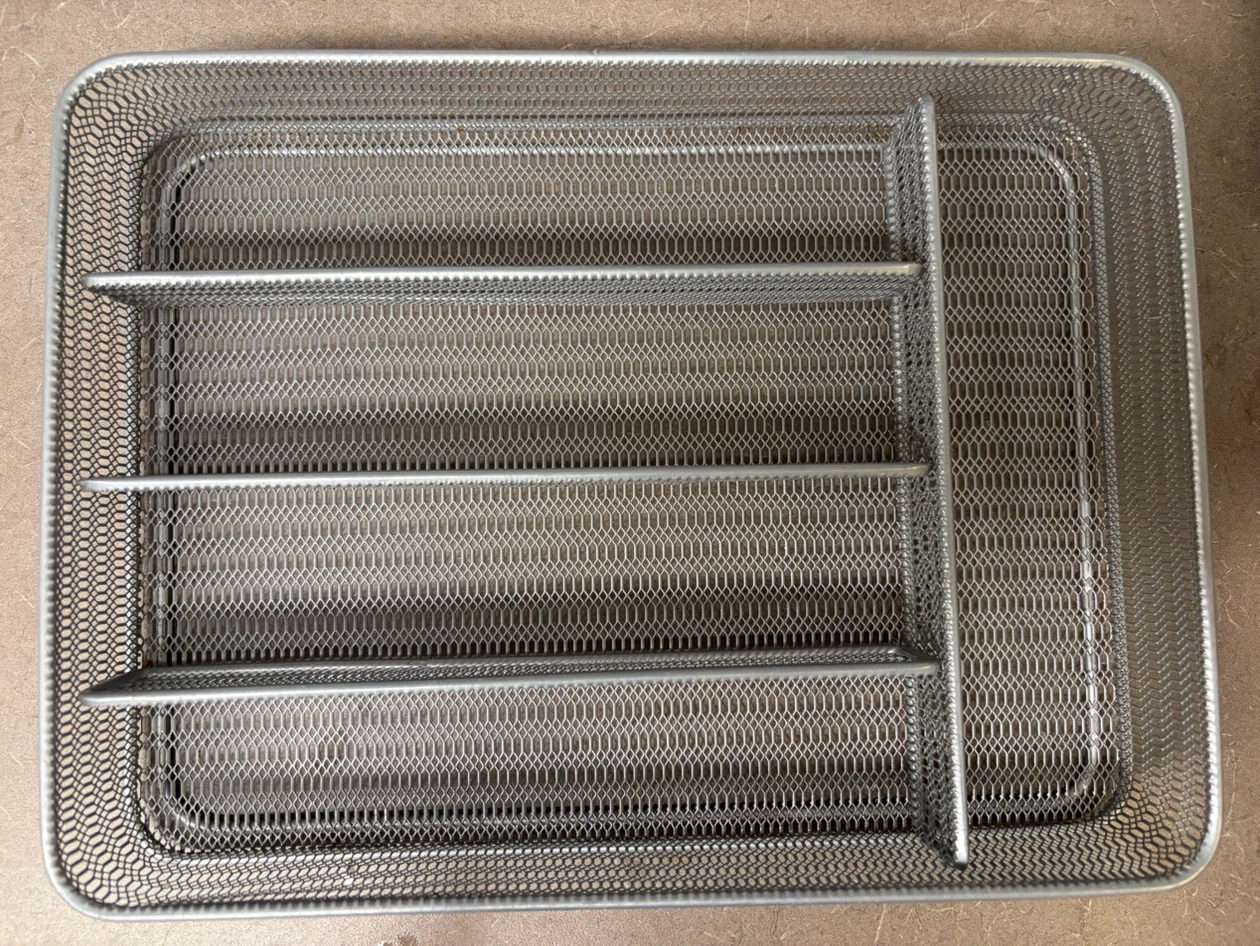 Silver Mesh Cutlery Holder Organizer - photo 2
