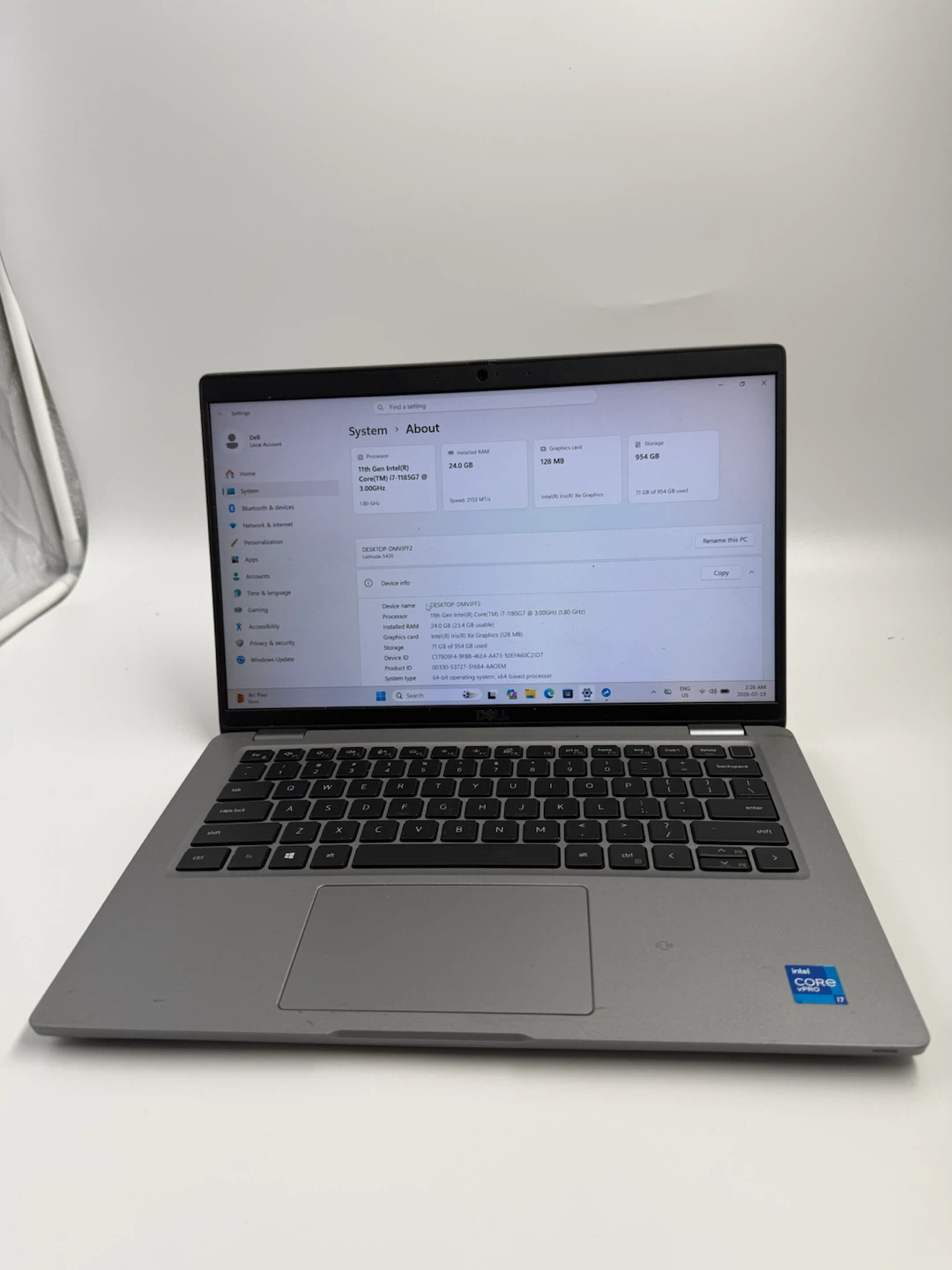 Dell Latitude 5420 i7 11 Gen 24 GB 1 TB SSD MS Office